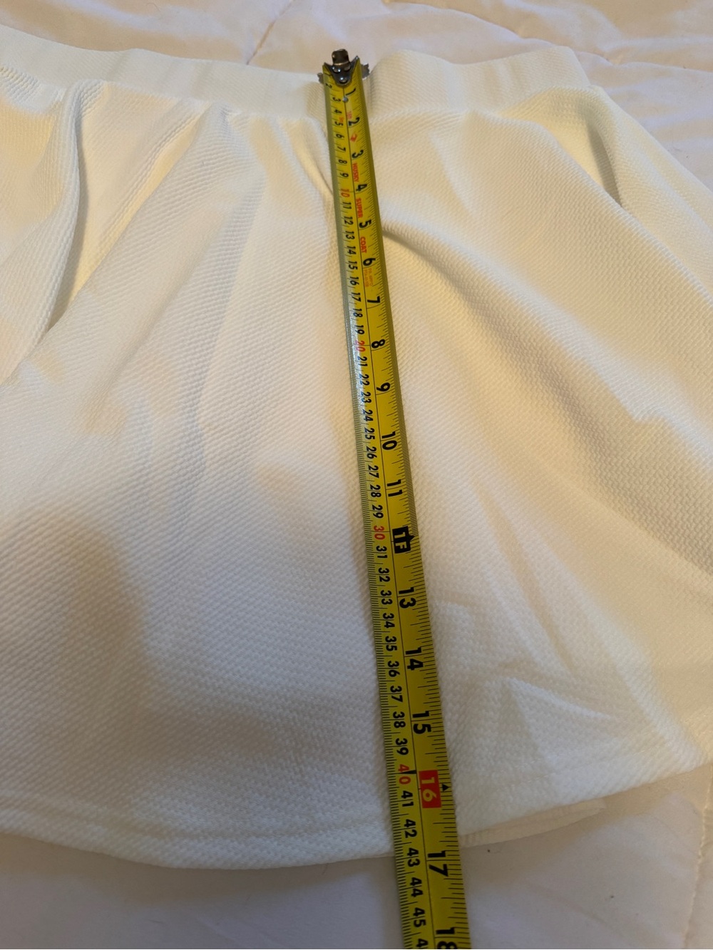 Premium White Textured Women's Skort - Picture 10 of 11